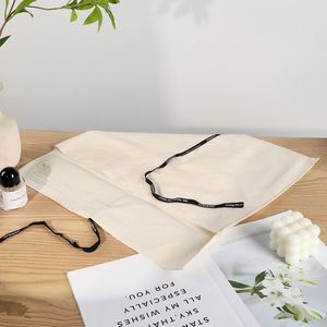 Linna Custom Logo Silk-Screen Printed Cotton Twill <b>Envelope</b> Pouch Tie Clothes Hair Bundle <b>Gift</b> Storage Dust Bag Shopping Food - Product Image 4