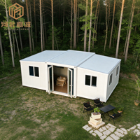 Maison conteneur préfabriquée modulaire pliable 20ft 40ft, mini-maison extensible avec cuisine et salle de bain pour logement temporaire