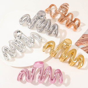 Grote Maat Retro Stijl Haai Clip Haaraccessoires Elegante Plastic Haarklauw Voor Meisjes - Product Image 5