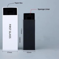 Flacon pulvérisateur de parfum rotatif cylindrique de 10 ml aux couleurs macaron, flacon de parfum en verre avec boîte en papier noir et blanc