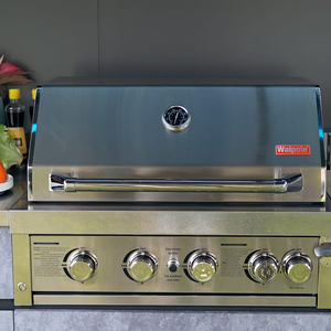 Mobile da Cucina Moderno in Acciaio Inossidabile 2026 per Barbecue a Gas, Arredamento da Esterno con Gazebo per Intrattenimento all'Aperto - Product Image 3