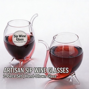 Verre à vin fantaisie unique en forme d'écureuil vampire avec paille incurvée intégrée, <span class=keywords><strong>coupe</strong></span> à cocktail transparente, cadeau idéal pour bar et fête, verrerie - Product Image 2
