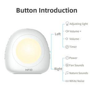 Fabbrica Hi-FiD vendita calda Mini macchina portatile rumore bianco con 17 suoni rilassanti e Timer di sonno per la meditazione tranquilla sonno - Product Image 5