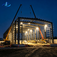 Bâtiments d'entrepôt à structure métallique sur mesure, portique Q355, stockage industriel préfabriqué, vente en gros Ganyo Factory