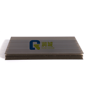 Đôi tường 6mm rõ ràng tấm <span class=keywords><strong>polycarbonate</strong></span> trong suốt Opal màu xám 10 năm đảm bảo cho các ứng dụng khách sạn ngoài trời mái - Product Image 3