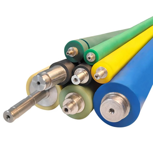 Con lăn cao su Silicone nhiệt độ cao tùy chỉnh bánh xe Polyurethane PU và con lăn bọc cao su - Product Image 1