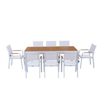 Fauteuils d'extérieur, chaise de salle à manger de jardin avec table extensible, ensemble de salle à manger de jardin, chaise de salle à manger d'extérieur confortable avec table