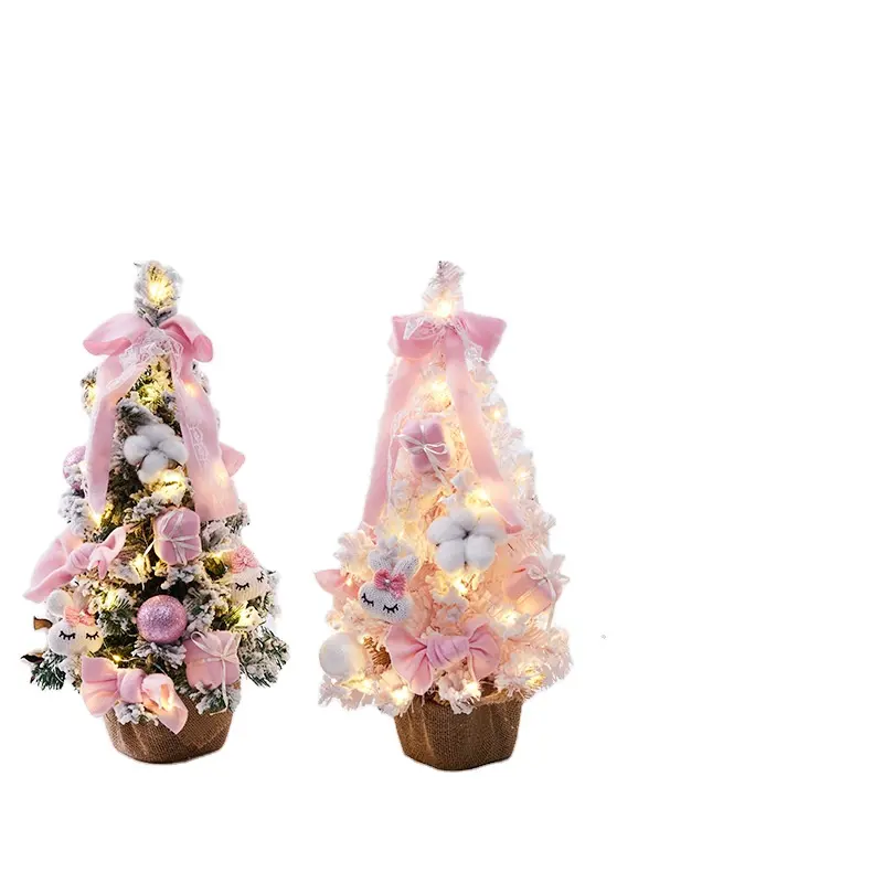 Kruis Boog Vilt Massaal 7 Ft Twinkelende Vintage Verkoop Redelijke Kerstboom Top Met Verlichting En Decoratie