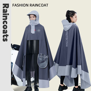 <span class=keywords><strong>Cape</strong></span> <span class=keywords><strong>de</strong></span> <span class=keywords><strong>pluie</strong></span> pongé en polyester haute visibilité imperméable pour vélo électrique Logo personnalisé Poncho Imperméable - Product Image 2