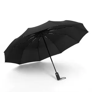 स्वचालित बिजनेस एंटी यूवी रेन सन अम्ब्रेला विंडप्रूफ फोल्डिंग पोर्टेबल महिला पुरुष बच्चों के लोगो छाते बारिश के लिए