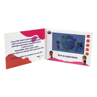 Fournisseurs de brochures vidéo Brochure vidéo à écran Lcd de 7 pouces Brochure vidéo de carte de module pour invitation professionnelle