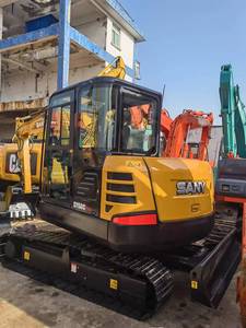 Mini-excavatrice professionnelle sur chenilles Sany SY60C de 6 tonnes, marque chinoise Sany, 90 % neuve, prix bas - Product Image 4