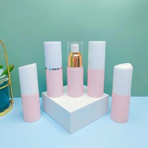 Flacon pulvérisateur en plastique PET rose de 30 ml avec bouchon plat/arc/allongé et pompe à anneau doré pour cosmétiques, lotion, sérum, tonique cosmétique, liquide - Product Image 3