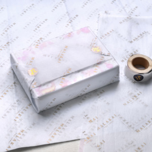 Custom Brand Logo 17gsm Printed Wrapping Tissue <b>Paper</b> White And Black For Clothing Shoes Socks Gift Wrapping <b>Packaging</b> - Product Image 2