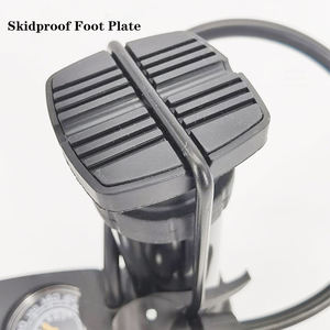 Bomba de Bicicleta Portátil Mini con Manómetro, Accesorios para Válvulas <span class=keywords><strong>Presta</strong></span> y Schrader, Bomba de Pie Fácil de Transportar para Mantenimiento de Bicicletas - Product Image 5