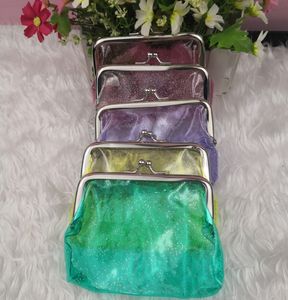 Großhandel Günstiger Preis Niedliche kleine klare Vinyl-Geldbörse Transparente PVC Lippenstift Kiss Lock Brieftasche 3-Zoll-Geschenkschlüssel Kopfhörer tasche - Product Image 2