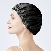 Touca de cetim sólida, chapéu de cabelo longo e noturno para dormir, acessórios para cabelo