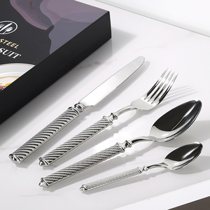 Vaisselle occidentale moderne, couteau, <span class=keywords><strong>fourchette</strong></span> et cuillère, argenterie vintage, vente en gros, vaisselle chinoise en acier inoxydable bon marché - Product Image 1