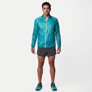 Blouson coupe-vent imperméable à fermeture éclair intégrale pour hommes, avec capuche réfléchissante personnalisée pour la course et le sport, 100% coton vintage, fils fins, vente en gros - Product Image 1
