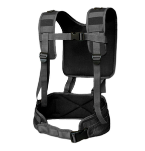 DFH815 Ceinture tactique rembourrée verte et noire camouflage pour entraînement sportif, cosplay et combat, avec harnais et bretelles – La meilleure - Product Image 2