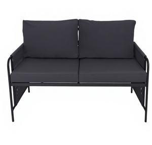 Ensemble <span class=keywords><strong>de</strong></span> meubles <span class=keywords><strong>de</strong></span> patio en rotin moderne, canapé d'extérieur léger en rotin avec table basse pour <span class=keywords><strong>petit</strong></span> balcon - Product Image 3