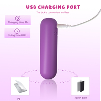 Vibrateur à balles pour femmes, rechargeable par USB, 10 fréquences, étanche IPX7, masseur personnel, silicone sûr pour le corps, clitoris