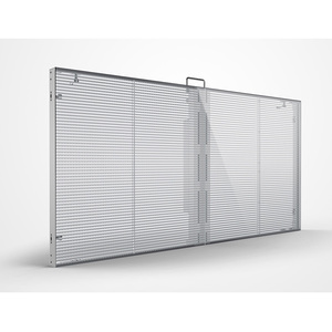 Hongwei p2.6 p3.91 Ice <span class=keywords><strong>Curtain</strong></span> Glass video Panel tường rõ ràng cửa sổ quảng cáo cửa hàng <span class=keywords><strong>LED</strong></span> lưới hiển thị trong suốt Màn hình <span class=keywords><strong>LED</strong></span> - Product Image 6