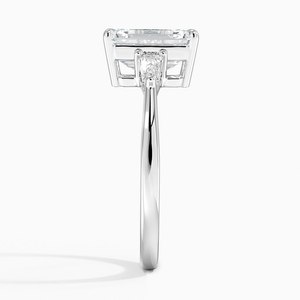 White Silver <b>Crystal</b> Engagement <b>Ring</b> Elegant Bridal Jewelry for Women Wedding Proposal Romantic Anniversary Gift <b>Ring</b> - Product Image 1