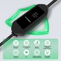 Chargeur EV portable 16A 3,5 kW Type 1 pour véhicule électrique, nouvelle conception, certifié CE RoHS, étanche IP55, pour usage domestique et extérieur