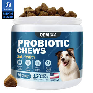 Los masticables probióticos para perros OEM promueven las enzimas digestivas probióticas y con prebióticos para la salud intestinal - Product Image 1