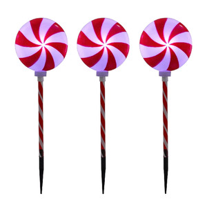 Set of 3 Walkway Pathway Stake LED <b>Lights</b> Outdoor Waterproof Yard Lawn Christmas Decor for Holiday Festive Party - Product Image 3