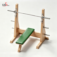 Banc de musculation multifonctionnel en bois de haute qualité pour la maison, réglable, pour exercices de musculation et press de poitrine