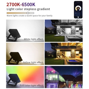 Projecteur LED intelligent WiFi RGB IP65 pour jardin, étanche, avec minuterie, éclairage paysager extérieur, contrôlable par application - Product Image 3
