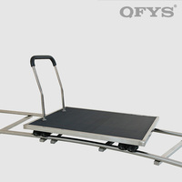 Chariot de transport vidéo robuste QFYS QF-620 avec capacité de charge de 380 kg et rail portable réutilisable