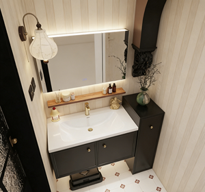 <span class=keywords><strong>Meuble</strong></span> <span class=keywords><strong>de</strong></span> <span class=keywords><strong>salle</strong></span> <span class=keywords><strong>de</strong></span> <span class=keywords><strong>bain</strong></span> en fibre <span class=keywords><strong>de</strong></span> carbone PVC <span class=keywords><strong>de</strong></span> fabrication chinoise en gros, design tendance avec lavabo en céramique, <span class=keywords><strong>ensemble</strong></span> <span class=keywords><strong>de</strong></span> meubles d'hôtel - Product Image 3