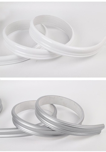 Moldura de Pared Flexible - Autoadhesiva, para Riel de Silla, Techo, <span class=keywords><strong>Marco</strong></span> de <span class=keywords><strong>Ventana</strong></span>, Panel de <span class=keywords><strong>PVC</strong></span>, 9.8 pies - Product Image 3