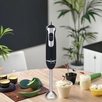 Mixeur plongeant avec moteur en cuivre pur et lame en acier inoxydable, anti-éclaboussures, facile à nettoyer et à ranger, idéal pour les aliments pour bébés