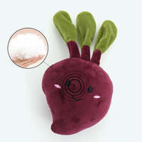 Groothandel Pluche Kattenkruid Bal Katten Speelgoed met Rammelaar Cartoon Groente Vorm Interactief Katten Kauwspeelgoed Hondenspeelgoed Huisdierbenodigdheden
