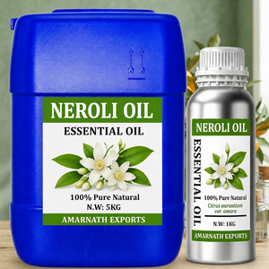 Huile essentielle de néroli 100 % pure, naturelle, de qualité supérieure, certifiée GMP ISO, en vrac, par Amarnath Exports India - Product Image 4