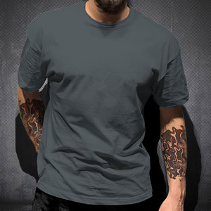 T-shirt en jersey uni personnalisé <span class=keywords><strong>de</strong></span> haute qualité pour hommes Impression <span class=keywords><strong>de</strong></span> <span class=keywords><strong>vêtements</strong></span> directs d'usine bon marché en Chine Logo du client Bienvenue - Product Image 6