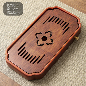Rosewood solid wood tea tray, <b>small</b> household water <b>storage</b> tea tray, tea set tray, single-person dry brewing <b>small</b> tea <b>table</b>, - Product Image 6