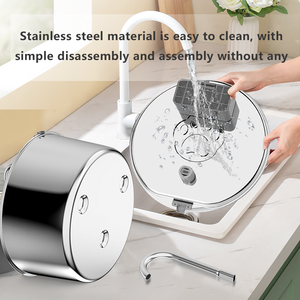 304 in acciaio inox Plug-in Pet fontana di acqua 4L grande capacità con finestra trasparente per gatti & cani uso interno - Product Image 6