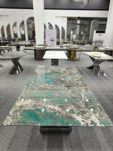 Perfect Stone Modern Brazilian Grey 18mm Thick Table Side Table with Polished Stone Finish and Lifetime Warranty for Hotel Use - Product Image 5