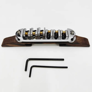 Ensemble <span class=keywords><strong>de</strong></span> ponts <span class=keywords><strong>de</strong></span> guitare jazz <span class=keywords><strong>haut</strong></span> <span class=keywords><strong>de</strong></span> <span class=keywords><strong>gamme</strong></span> en palissandre pour guitare électrique avec ponts à billes et ponts <span class=keywords><strong>de</strong></span> cordes inférieurs - Product Image 3