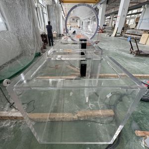 Groot Vierkant Ultra Helder Op Maat Transparant <span class=keywords><strong>Aquarium</strong></span> Acryl <span class=keywords><strong>Aquarium</strong></span> Voor Hotel - Product Image 4