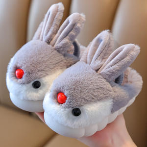 <span class=keywords><strong>Chaussons</strong></span> en coton pour enfants, filles, hiver, intérieur, maison, imprimés d'animaux mignons, dessins animés, antidérapants, chauds, garçons, enfants, bébés - Product Image 5