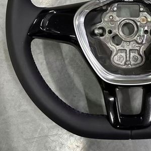 Volante de cuero de repuesto mejorado para Volkswagen CC MAGOTAN Golf6 <span class=keywords><strong>Golf7</strong></span> <span class=keywords><strong>R</strong></span> MK6 MK7 MK7.5 Polo Tiguan Passat GTl - Product Image 3