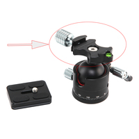 Adaptor Klem Lepas Cepat Portabel Berkualitas Tinggi dari Paduan Aluminium, Suku Cadang Tripod untuk Aksesoris Kamera Digital Universal