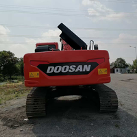 Excavatrice Doosan 225 d'occasion, hydraulique, sur chenilles, sans fuite d'huile, faible nombre d'heures, à vendre