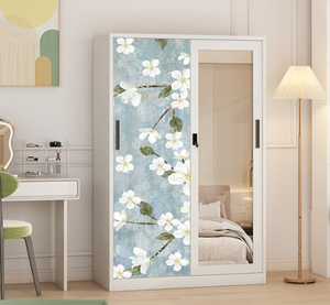 <span class=keywords><strong>Armadio</strong></span> Guardaroba in Acciaio con <span class=keywords><strong>Ante</strong></span> Scorrevoli per la <span class=keywords><strong>Cameretta</strong></span> dei Bambini, Grande Capacità e Stampa, per Tutti i Tipi di Uso Domestico - Product Image 5